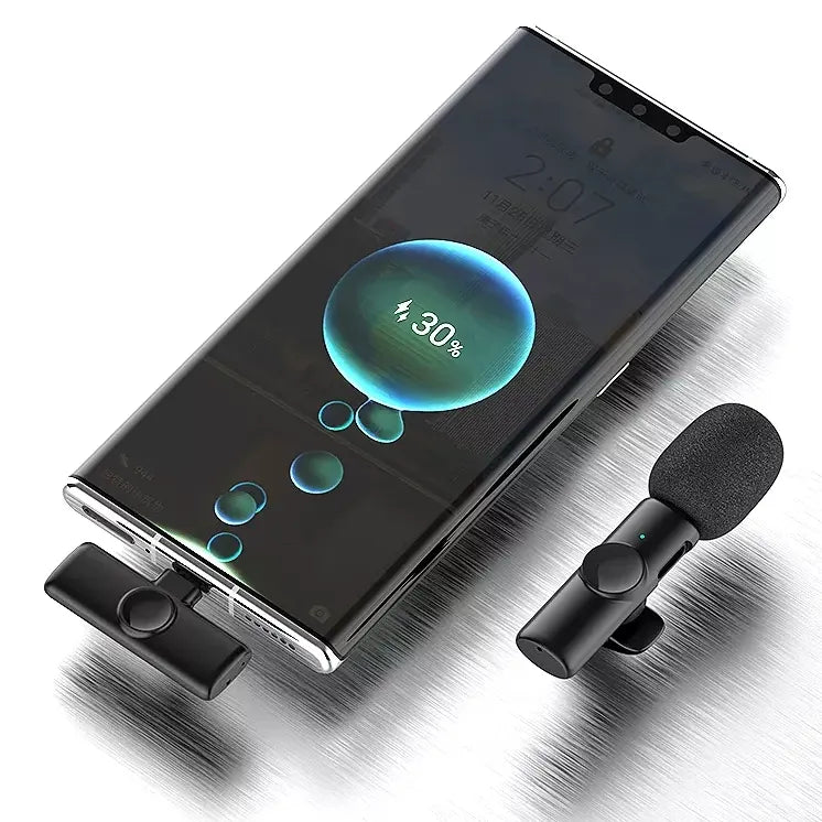 K11 2-In-1 Dual Wireless Collar Microphone Type-C And Lightning Omnidirectional Lavalier Mic -šļø