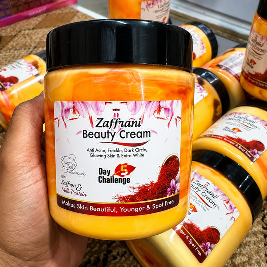 Zafrani Beauty Cream With Saffron & Milk Protein for Skin Care - 500g