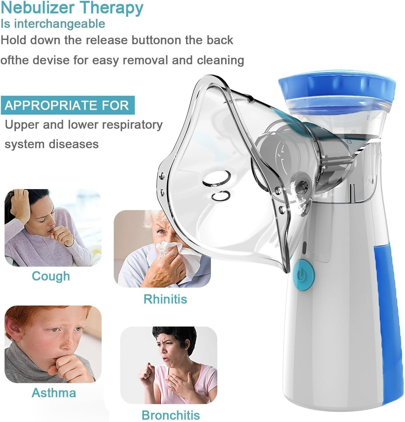 Portable Rechargeable Nebulizer | for Kids and Adults