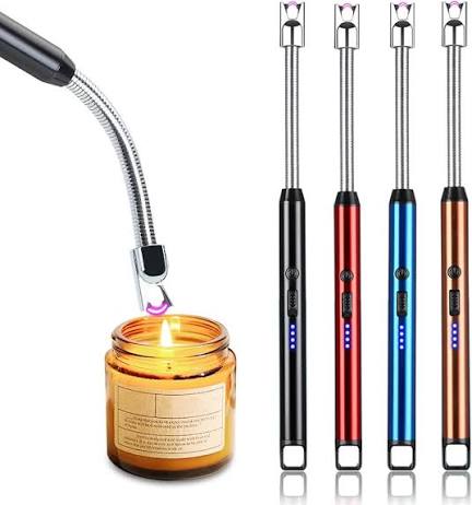 🔥 Rechargeable USB Arc Lighter – Windproof Electric Kitchen Lighter